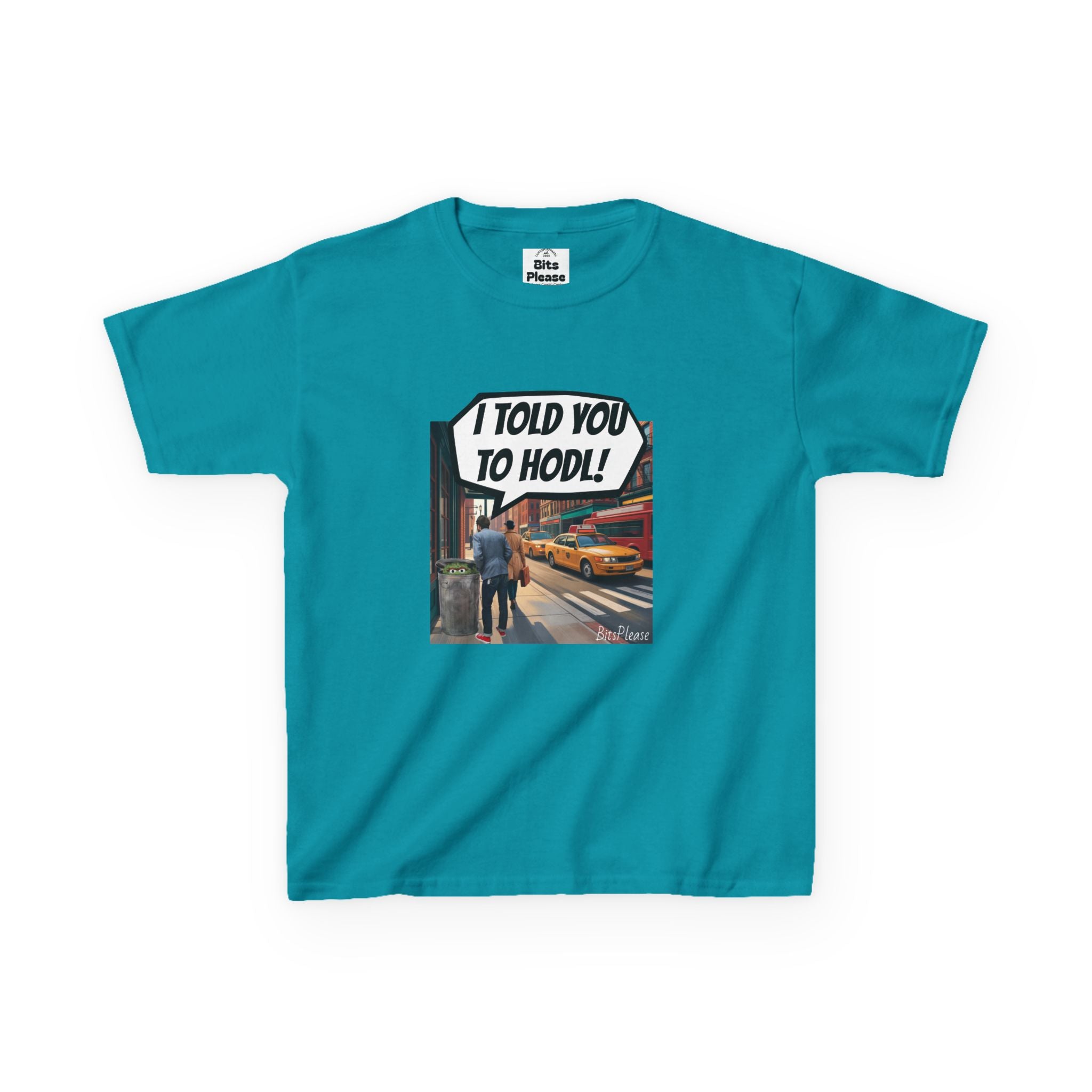 Bits Please Tee, Quirky T-Shirt for Crypto Children