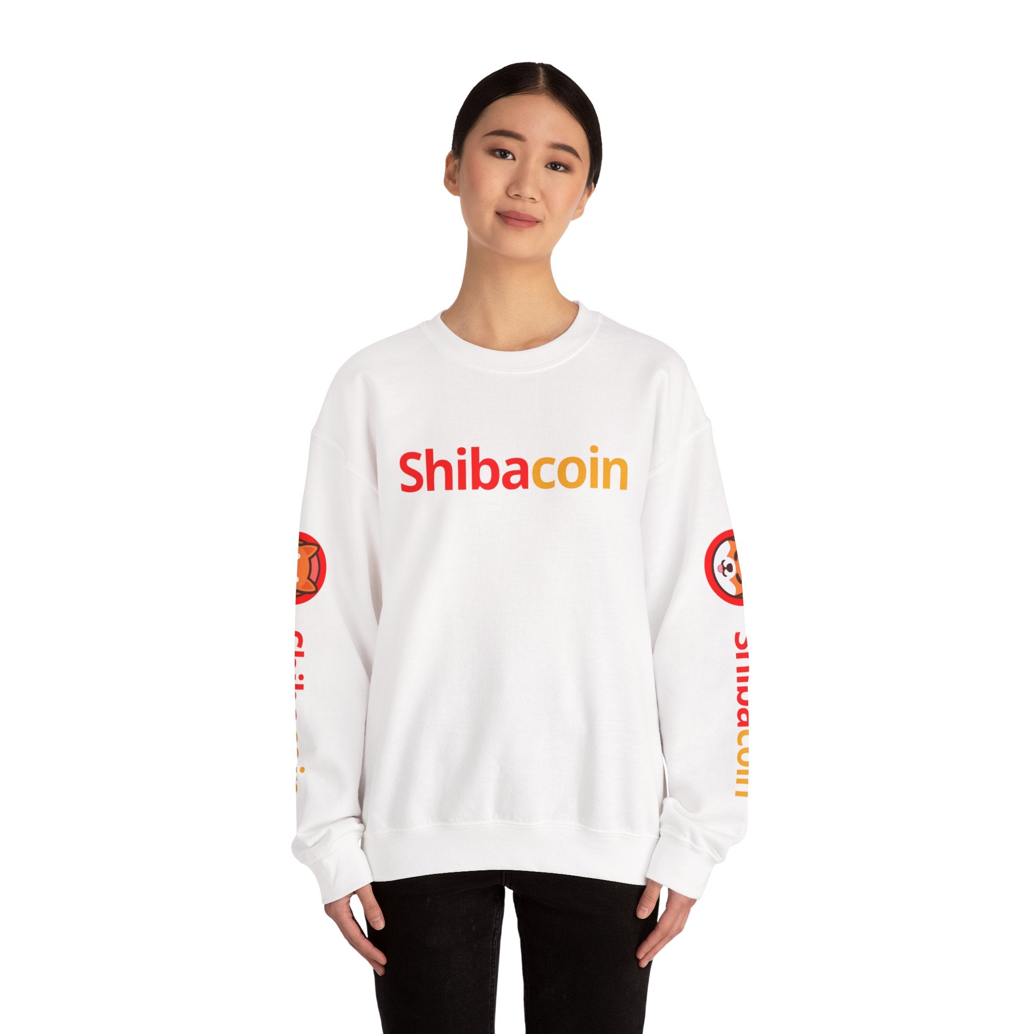 Shibacoin Sweatshirt, Unisex Crewneck, Cozy Gift, Trendy Fashion, Dog Lover Gift, Perfect for Holidays
