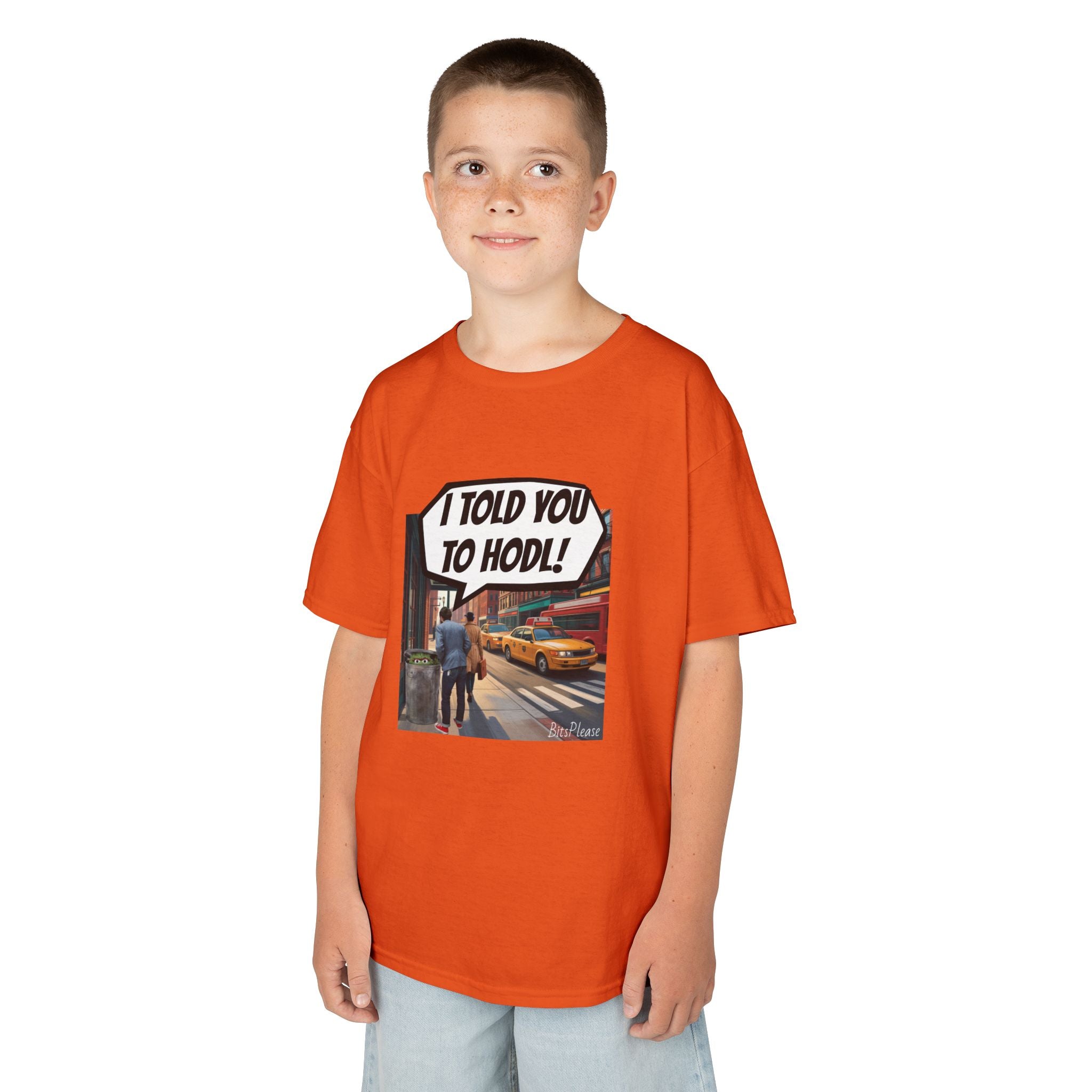 Bits Please Tee, Quirky T-Shirt for Crypto Children