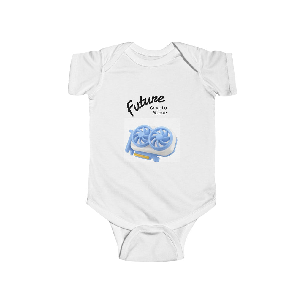 Playful Future-Ready Infant Crypto Mining Bodysuit