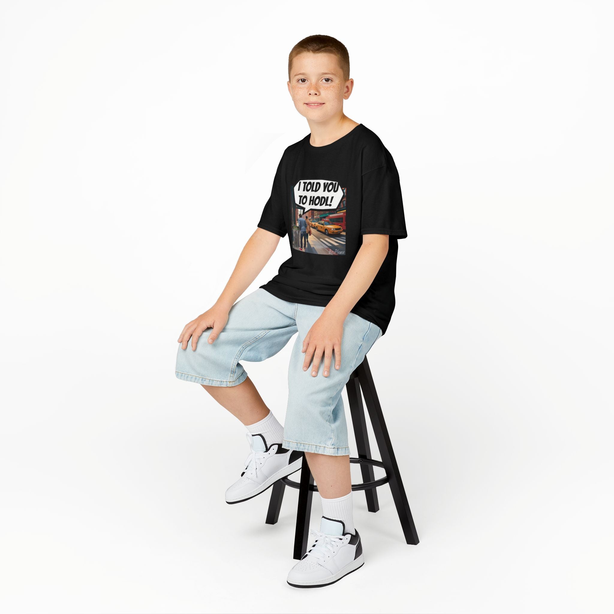 Bits Please Tee, Quirky T-Shirt for Crypto Children