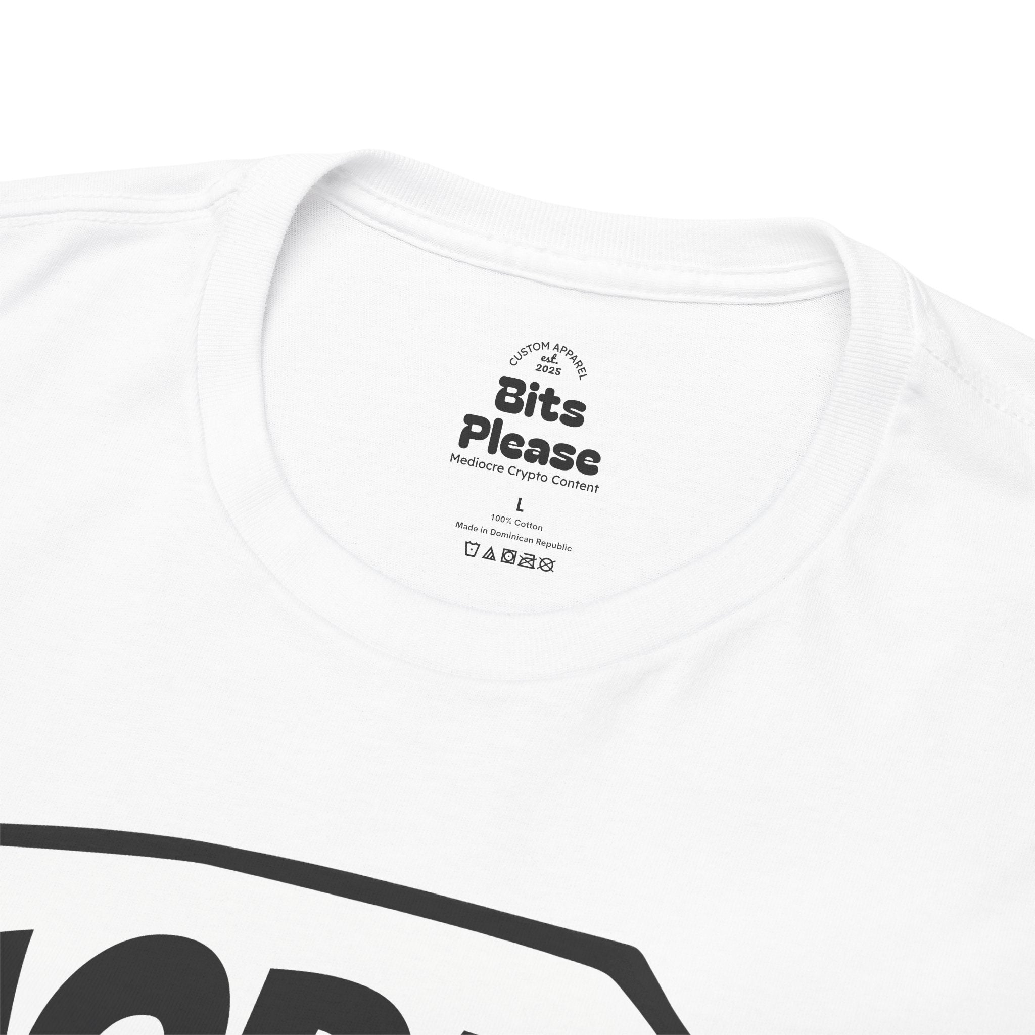 Bits Please HODL Collection, Heavy Cotton Tee, Unisex