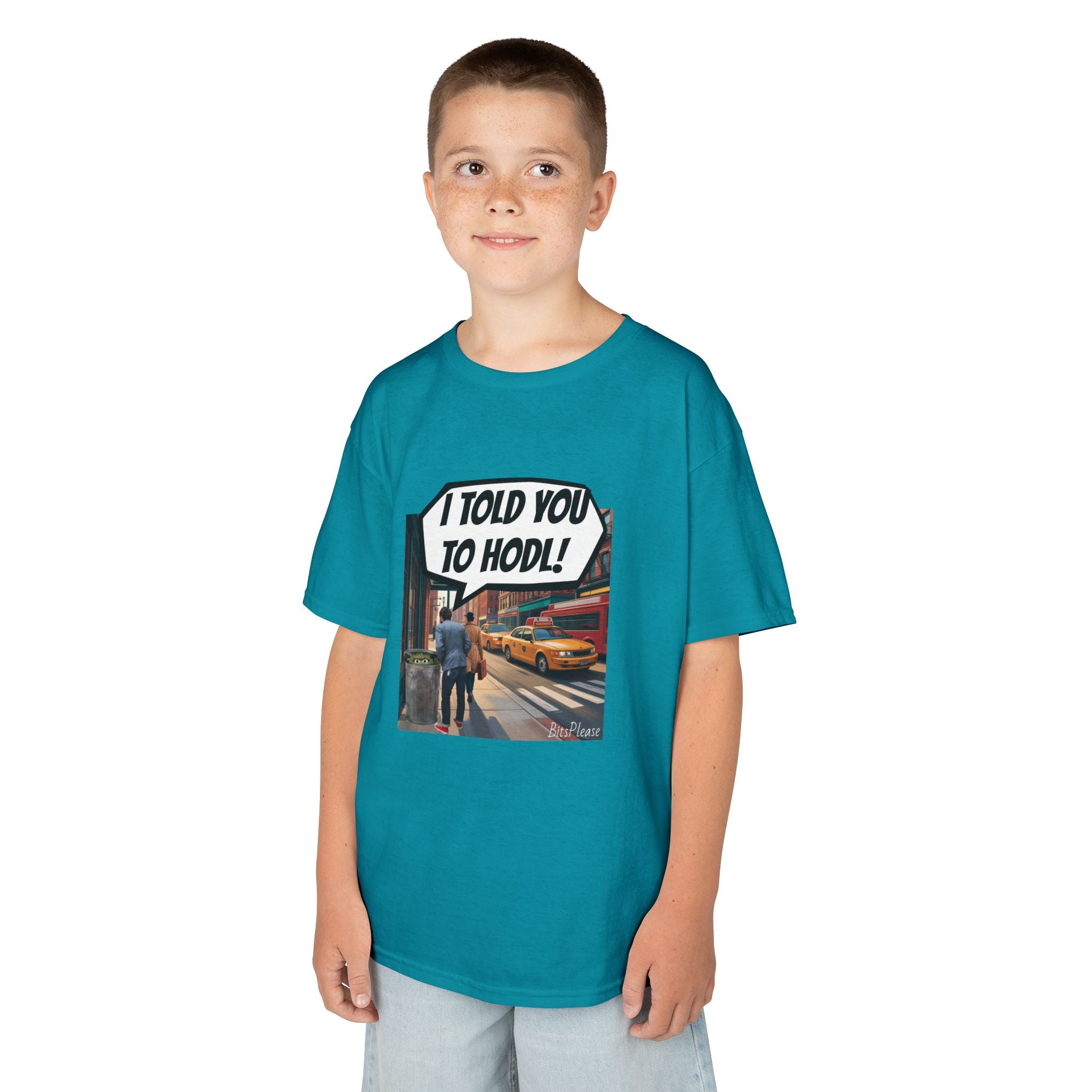 Bits Please Tee, Quirky T-Shirt for Crypto Children
