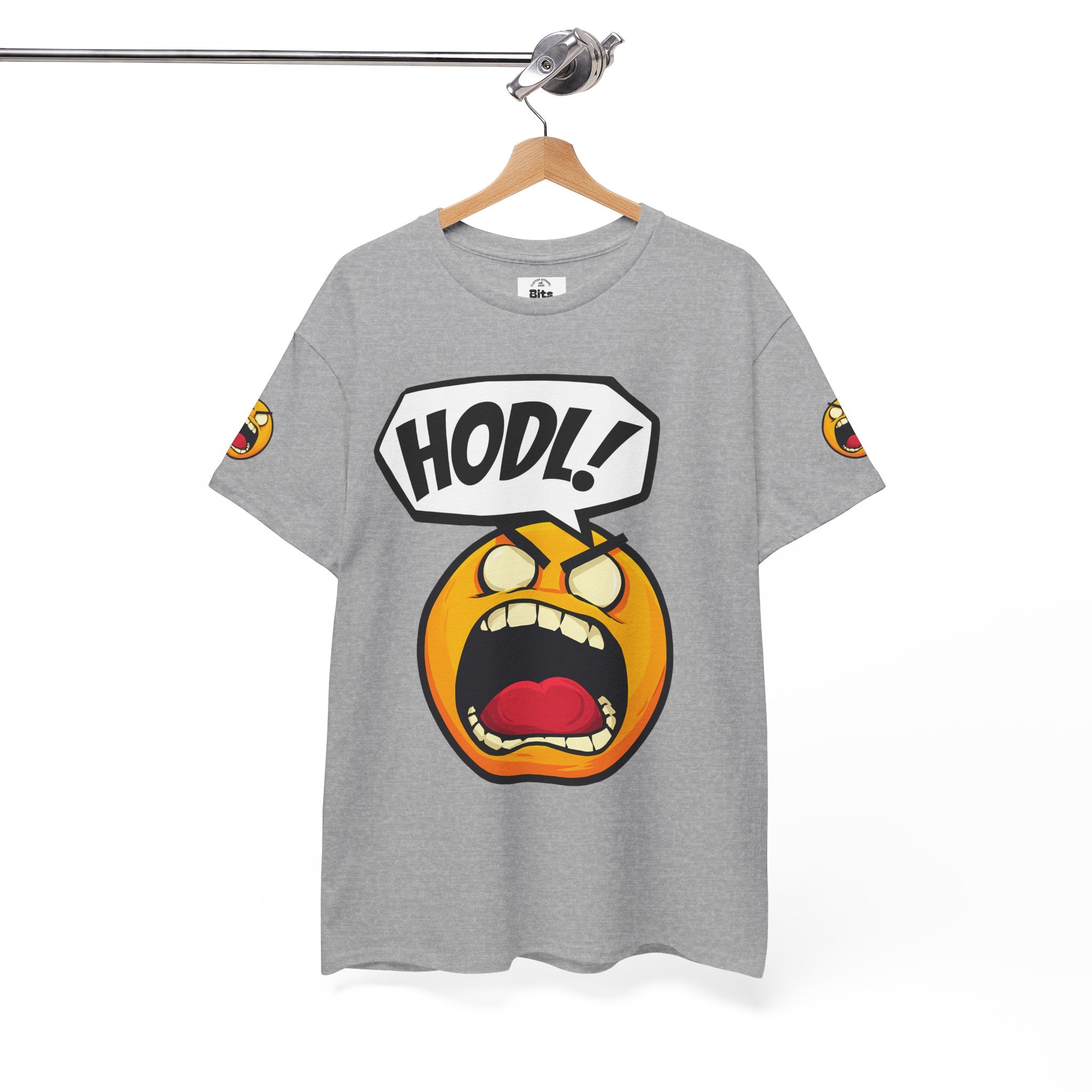 Bits Please HODL Collection, Heavy Cotton Tee, Unisex