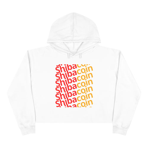 Official SHIC Crop Hoodie with SHIC Design, Trendy Sweatshirt for Crypto Lovers, Dog Lovers Gift, Perfect for Casual Days, Festival Wear