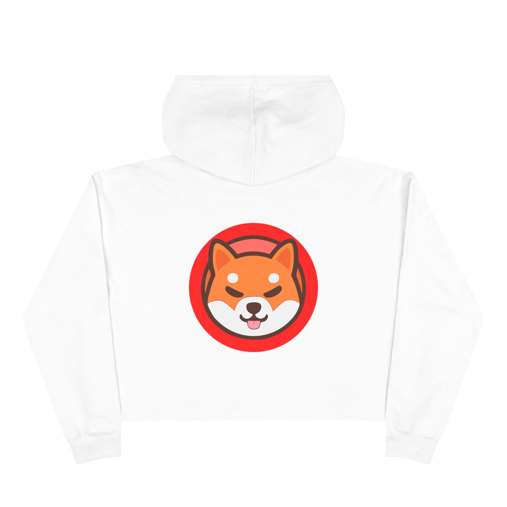 Official SHIC Crop Hoodie with SHIC Design, Trendy Sweatshirt for Crypto Lovers, Dog Lovers Gift, Perfect for Casual Days, Festival Wear