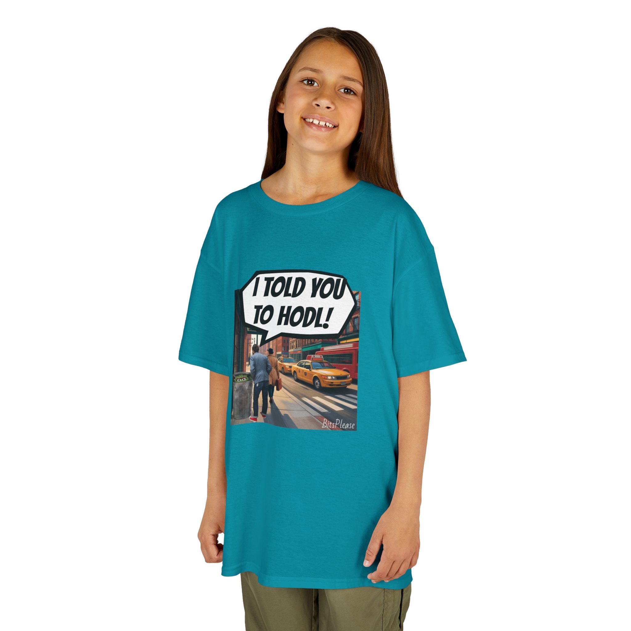 Bits Please Tee, Quirky T-Shirt for Crypto Children