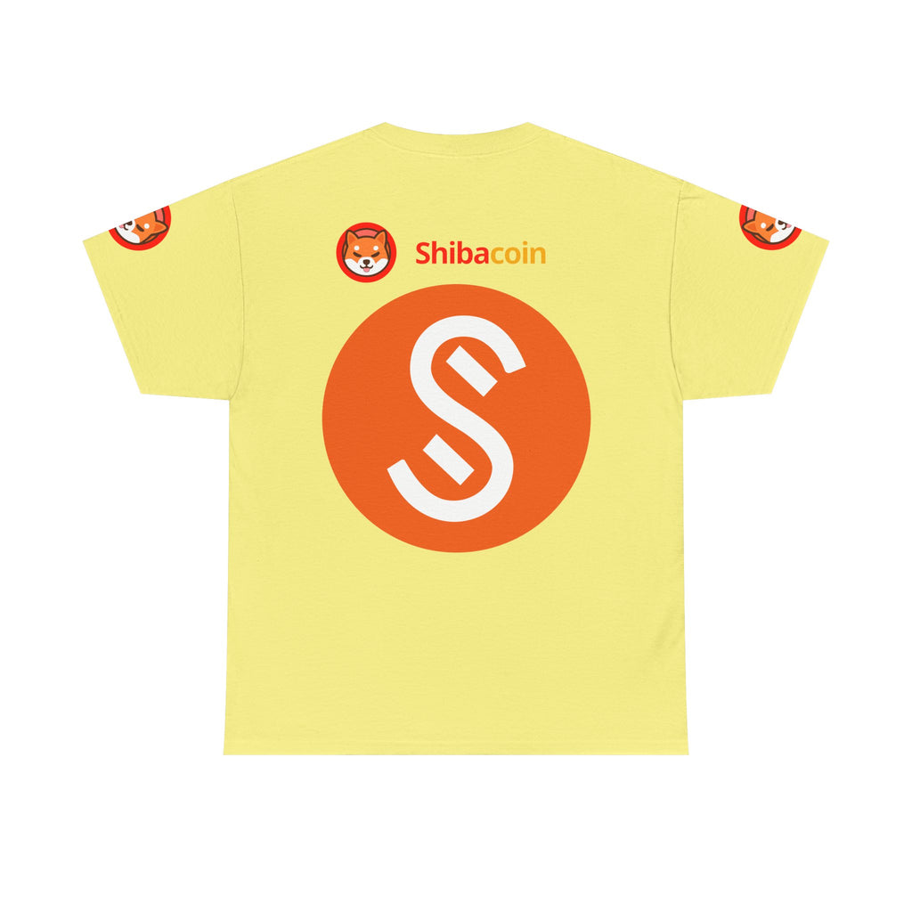 Official SHIC Unisex Heavy Cotton Tee | Crypto Fan Shirt, Doge Coin Tee, Casual Wear, Gift for Crypto Enthusiasts, Unique T-Shirt