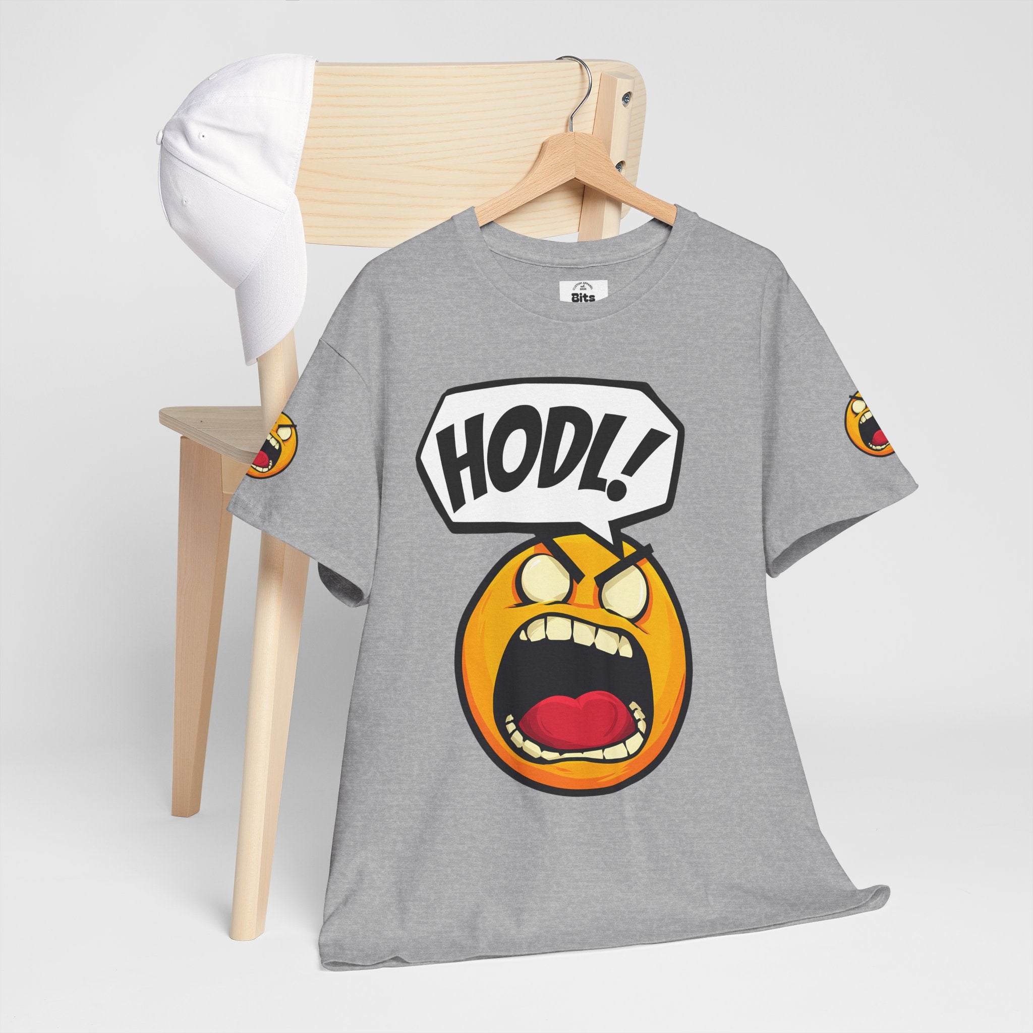 Bits Please HODL Collection, Heavy Cotton Tee, Unisex