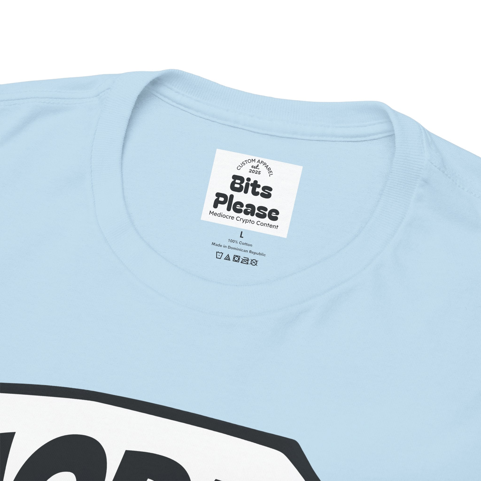Bits Please HODL Collection, Heavy Cotton Tee, Unisex