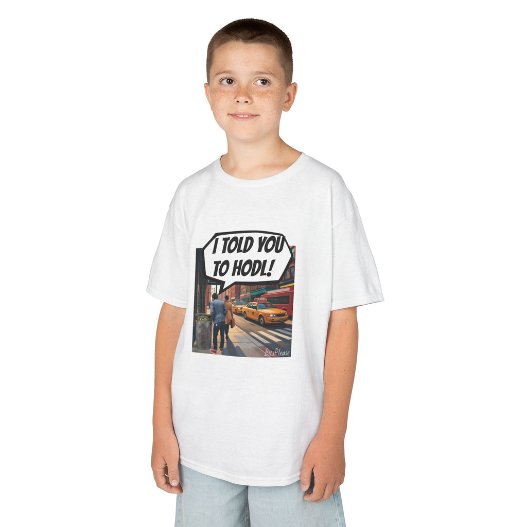 Bits Please Tee, Quirky T-Shirt for Crypto Children