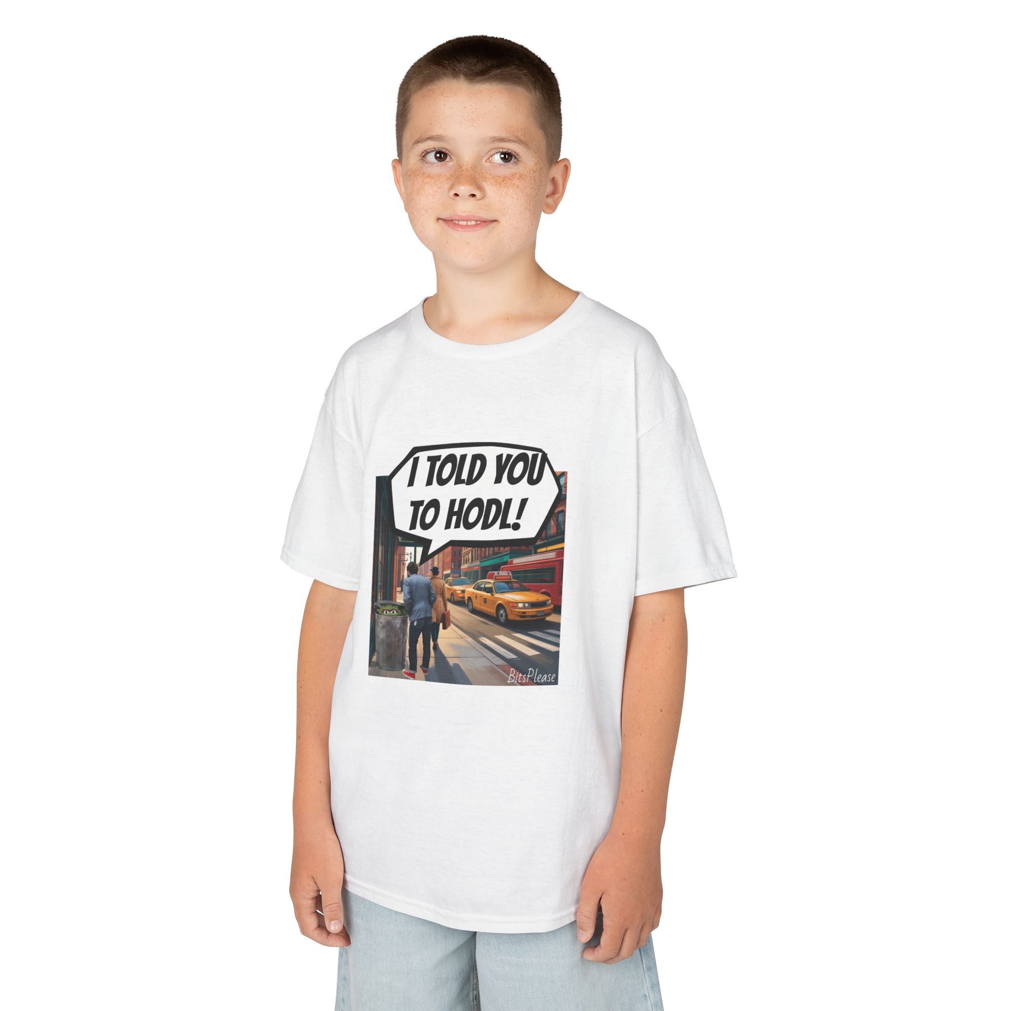 Bits Please Tee, Quirky T-Shirt for Crypto Children