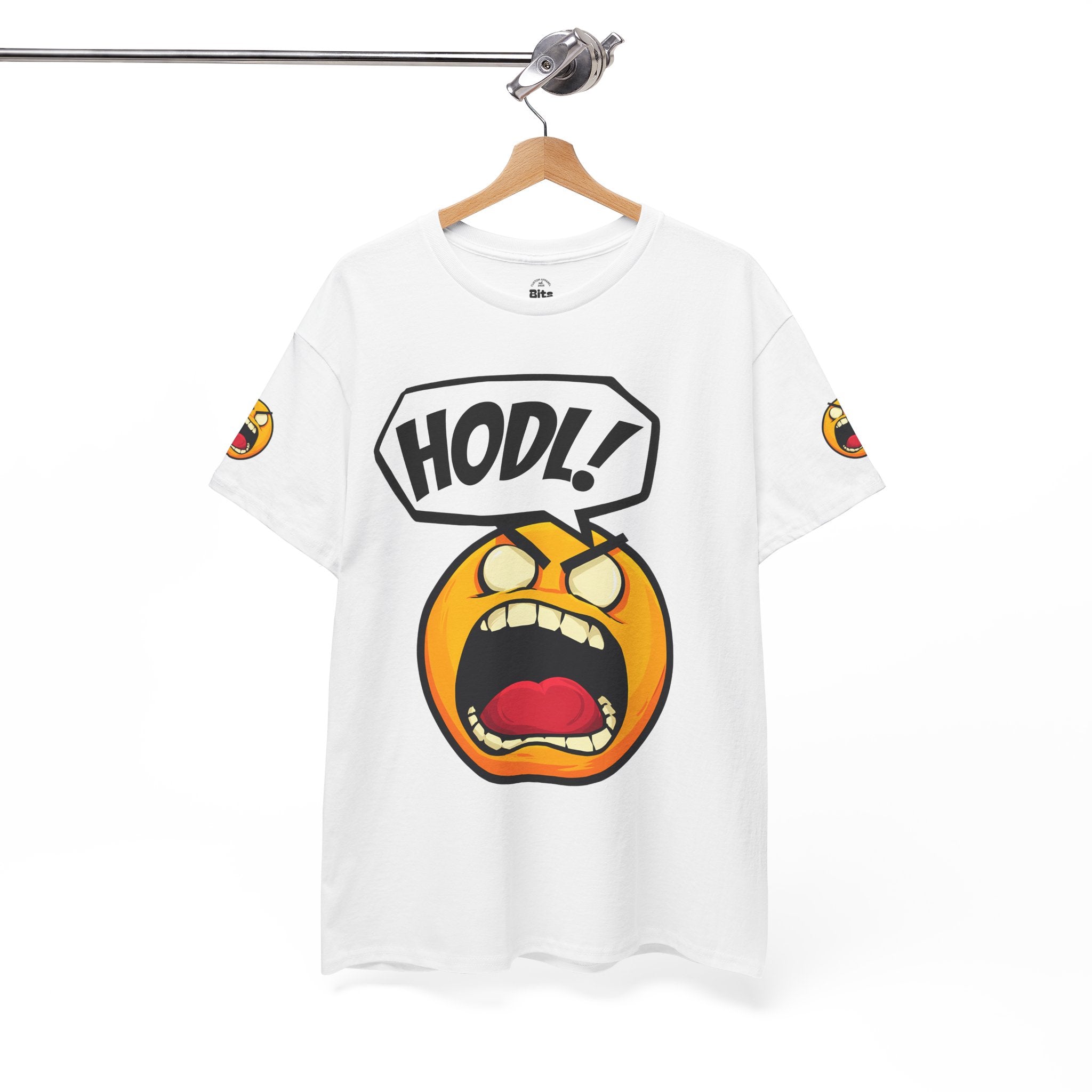 Bits Please HODL Collection, Heavy Cotton Tee, Unisex
