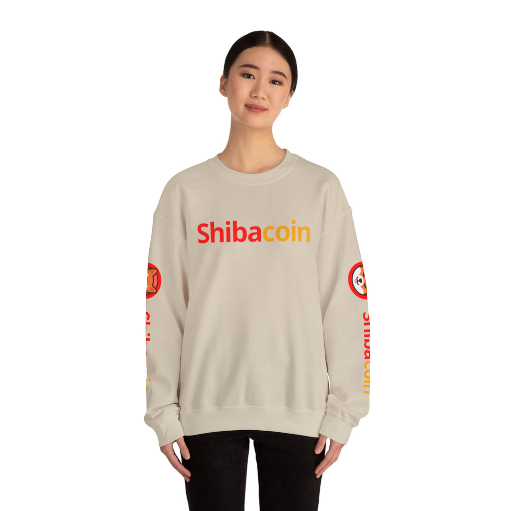 Shibacoin Sweatshirt, Unisex Crewneck, Cozy Gift, Trendy Fashion, Dog Lover Gift, Perfect for Holidays