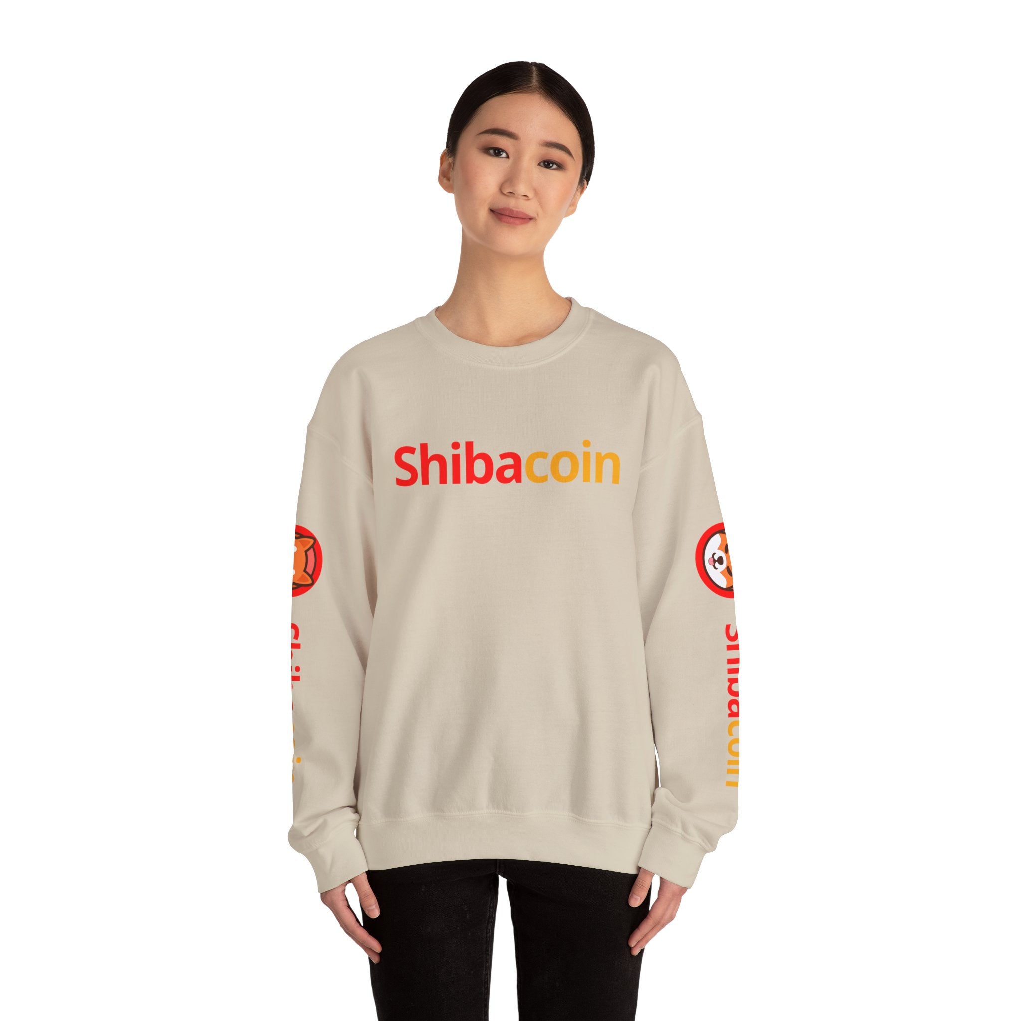 Shibacoin Sweatshirt, Unisex Crewneck, Cozy Gift, Trendy Fashion, Dog Lover Gift, Perfect for Holidays