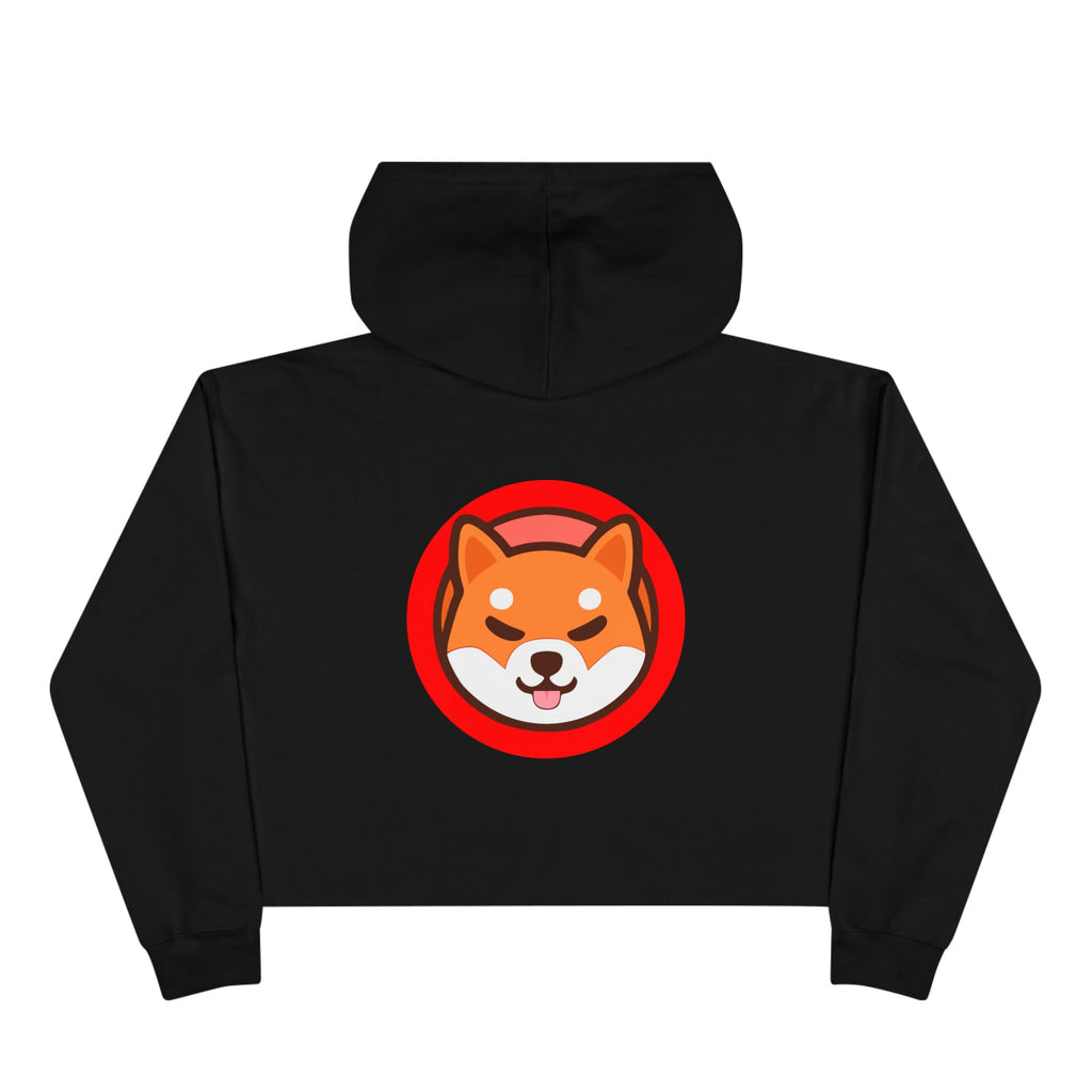Official SHIC Crop Hoodie with SHIC Design, Trendy Sweatshirt for Crypto Lovers, Dog Lovers Gift, Perfect for Casual Days, Festival Wear