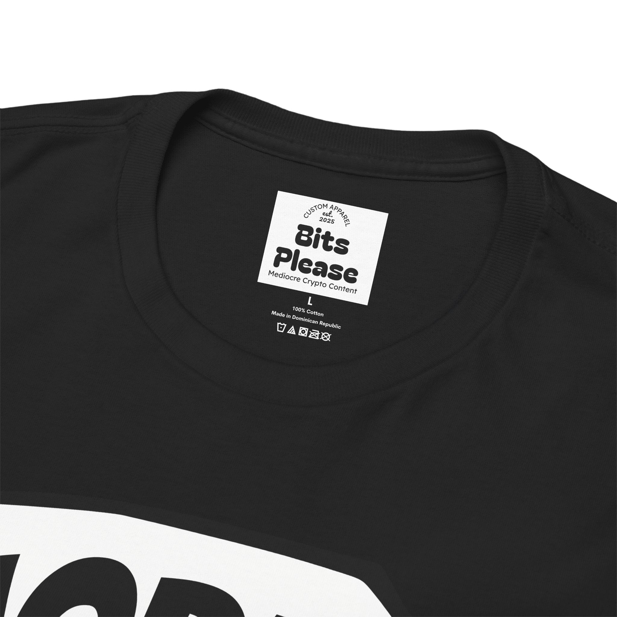 Bits Please HODL Collection, Heavy Cotton Tee, Unisex