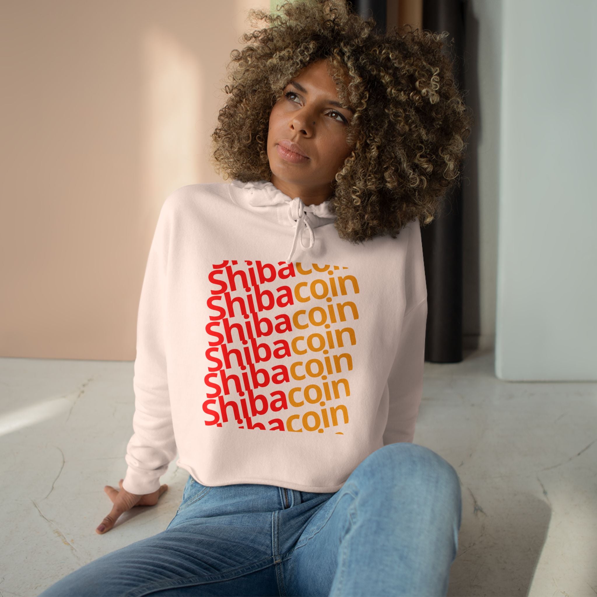 Official SHIC Crop Hoodie with SHIC Design, Trendy Sweatshirt for Crypto Lovers, Dog Lovers Gift, Perfect for Casual Days, Festival Wear