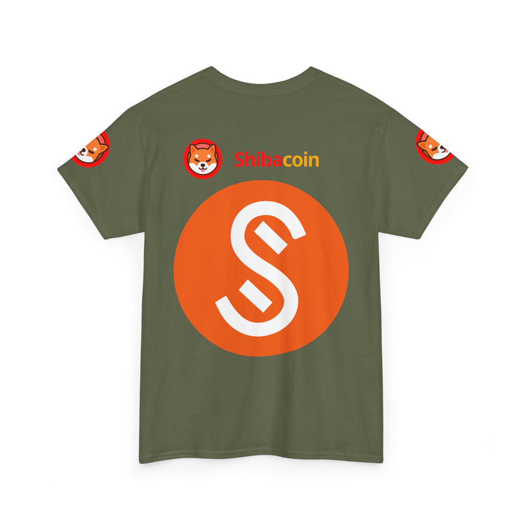 Official SHIC Unisex Heavy Cotton Tee | Crypto Fan Shirt, Doge Coin Tee, Casual Wear, Gift for Crypto Enthusiasts, Unique T-Shirt