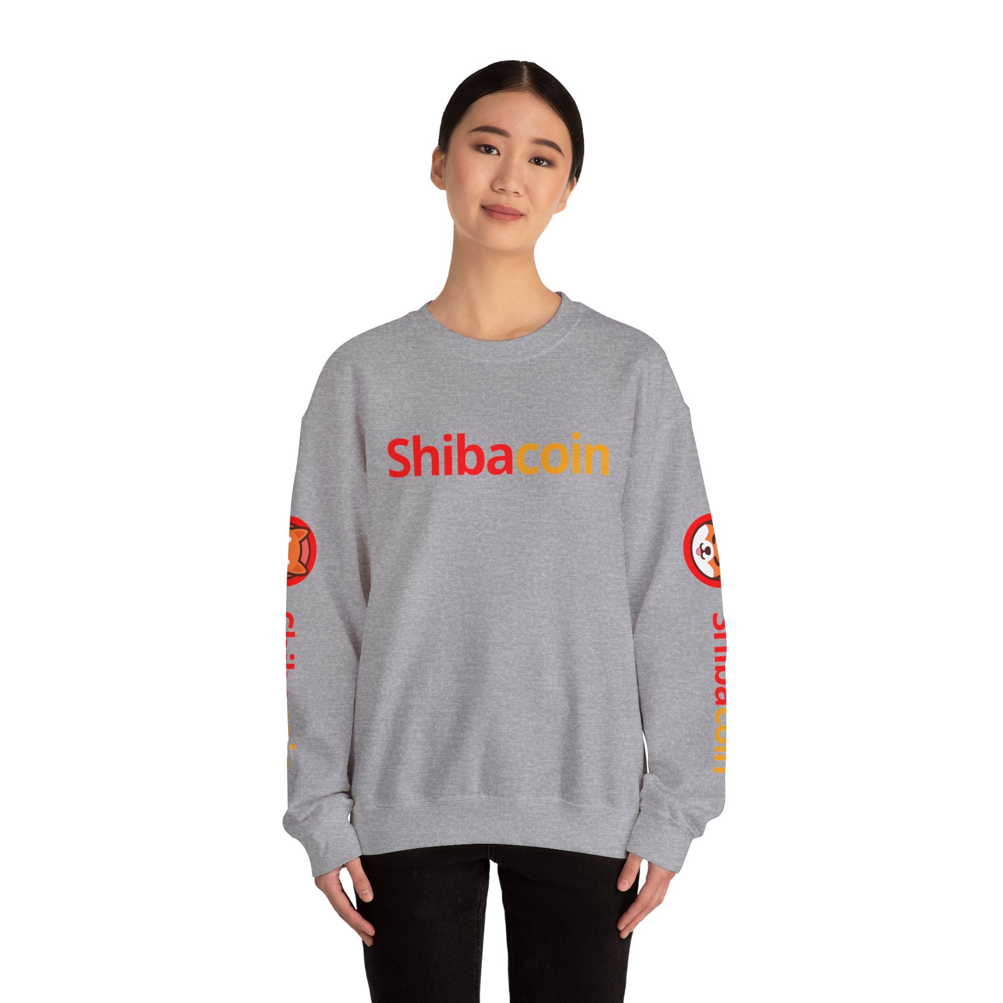 Shibacoin Sweatshirt, Unisex Crewneck, Cozy Gift, Trendy Fashion, Dog Lover Gift, Perfect for Holidays