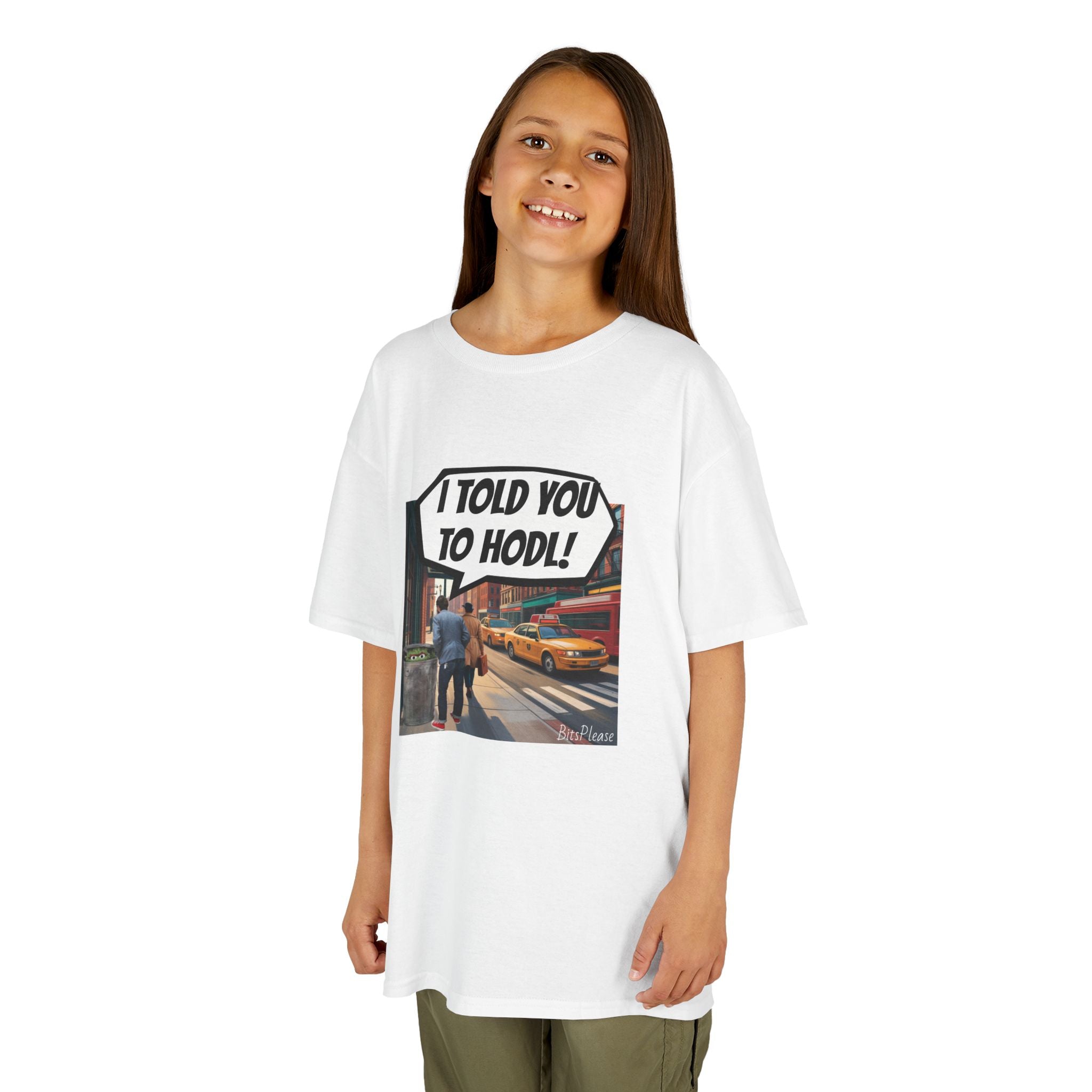 Bits Please Tee, Quirky T-Shirt for Crypto Children