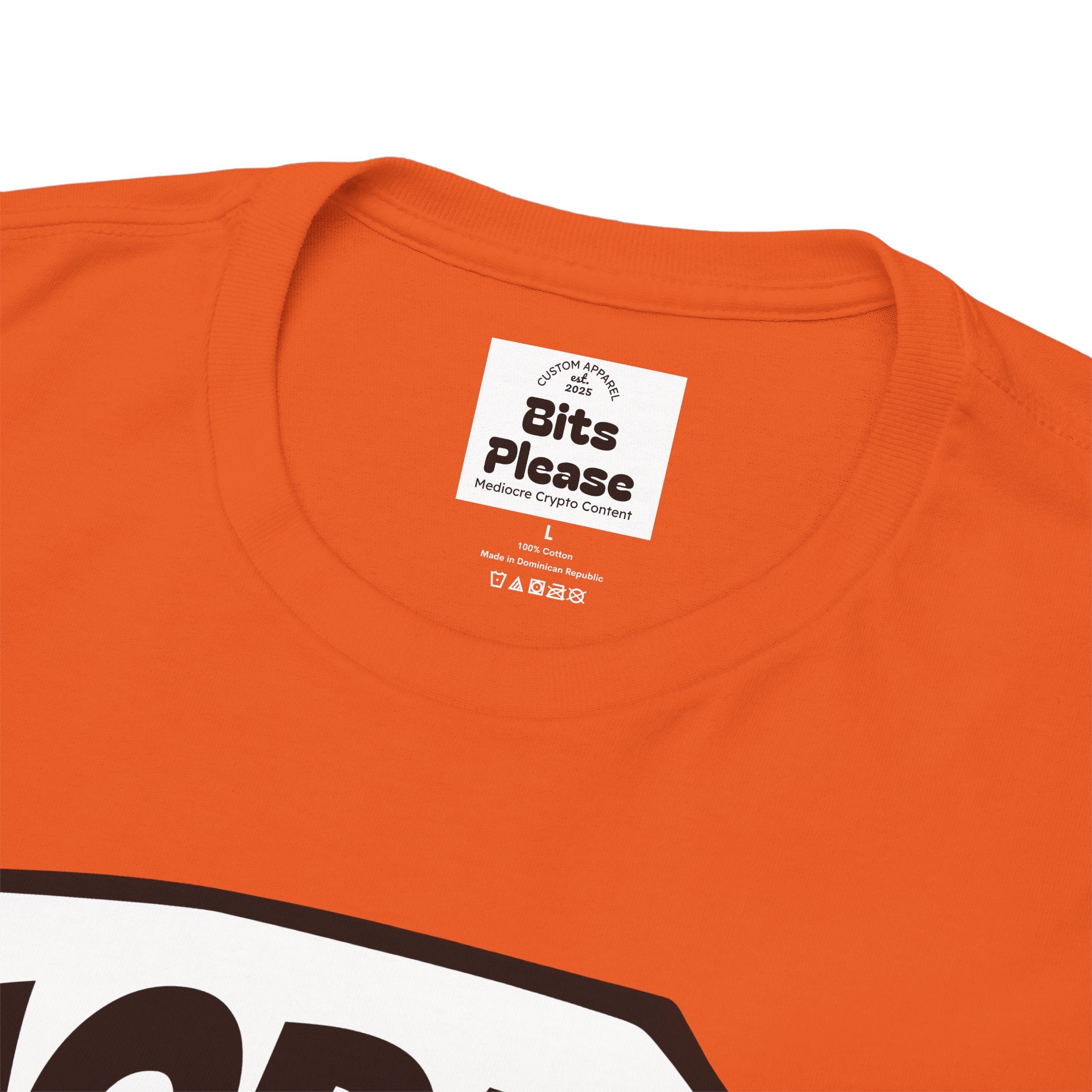 Bits Please HODL Collection, Heavy Cotton Tee, Unisex