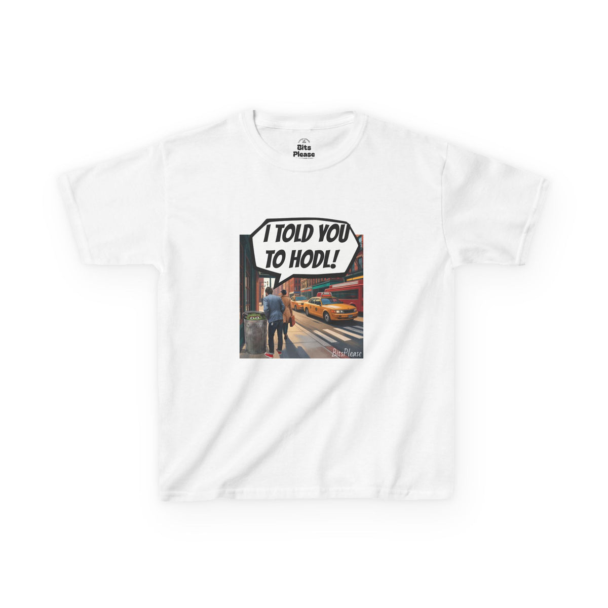 Bits Please Tee, Quirky T-Shirt for Crypto Children