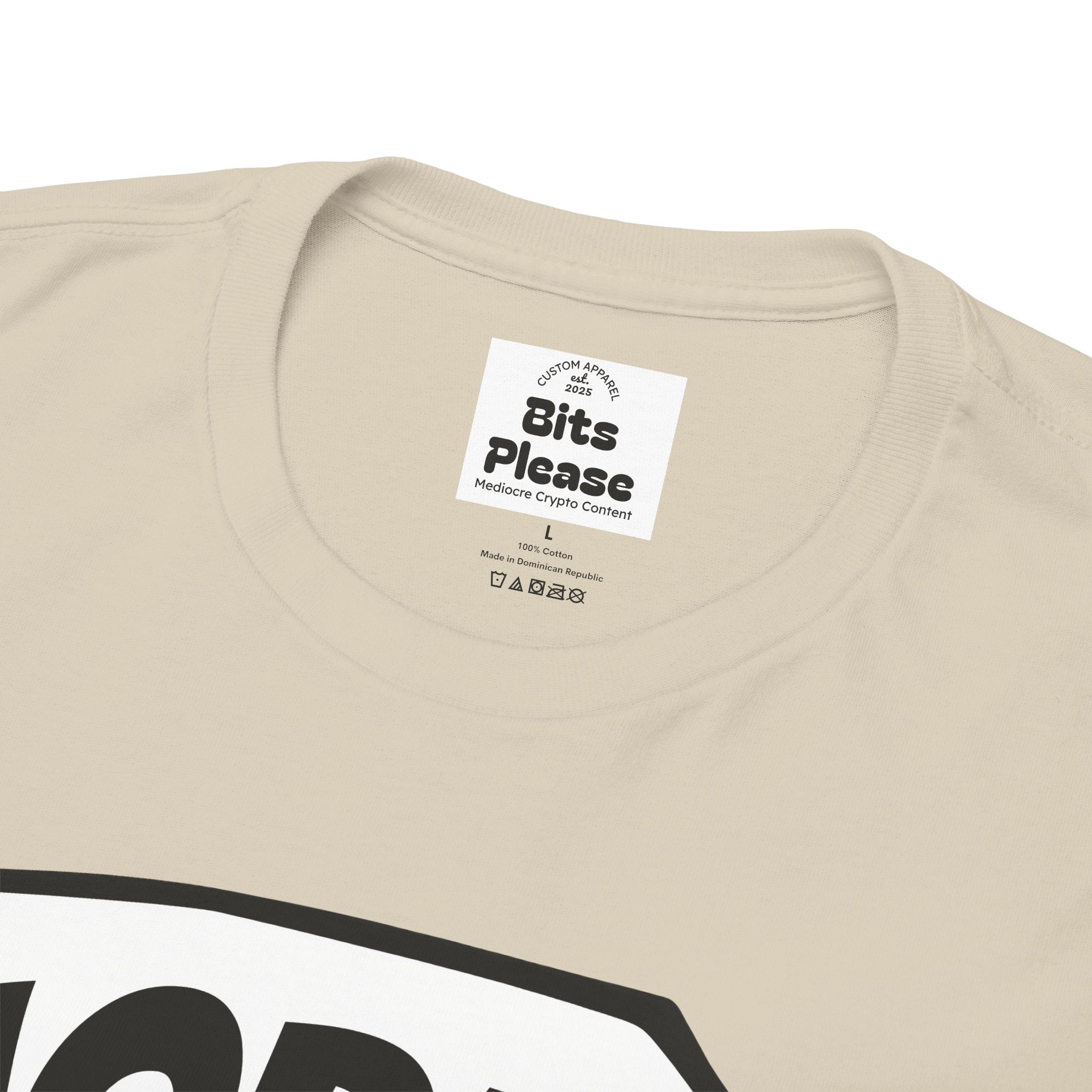 Bits Please HODL Collection, Heavy Cotton Tee, Unisex