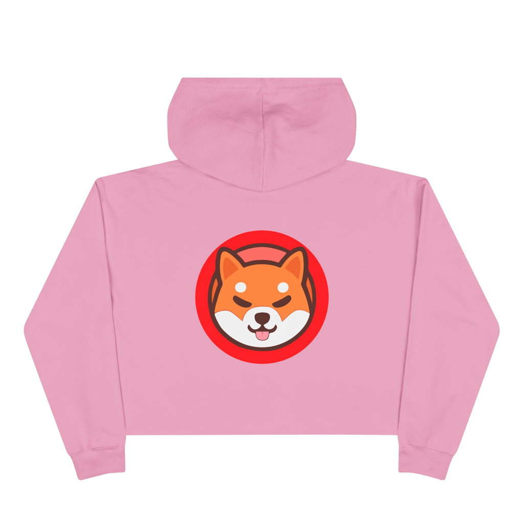 Official SHIC Crop Hoodie with SHIC Design, Trendy Sweatshirt for Crypto Lovers, Dog Lovers Gift, Perfect for Casual Days, Festival Wear