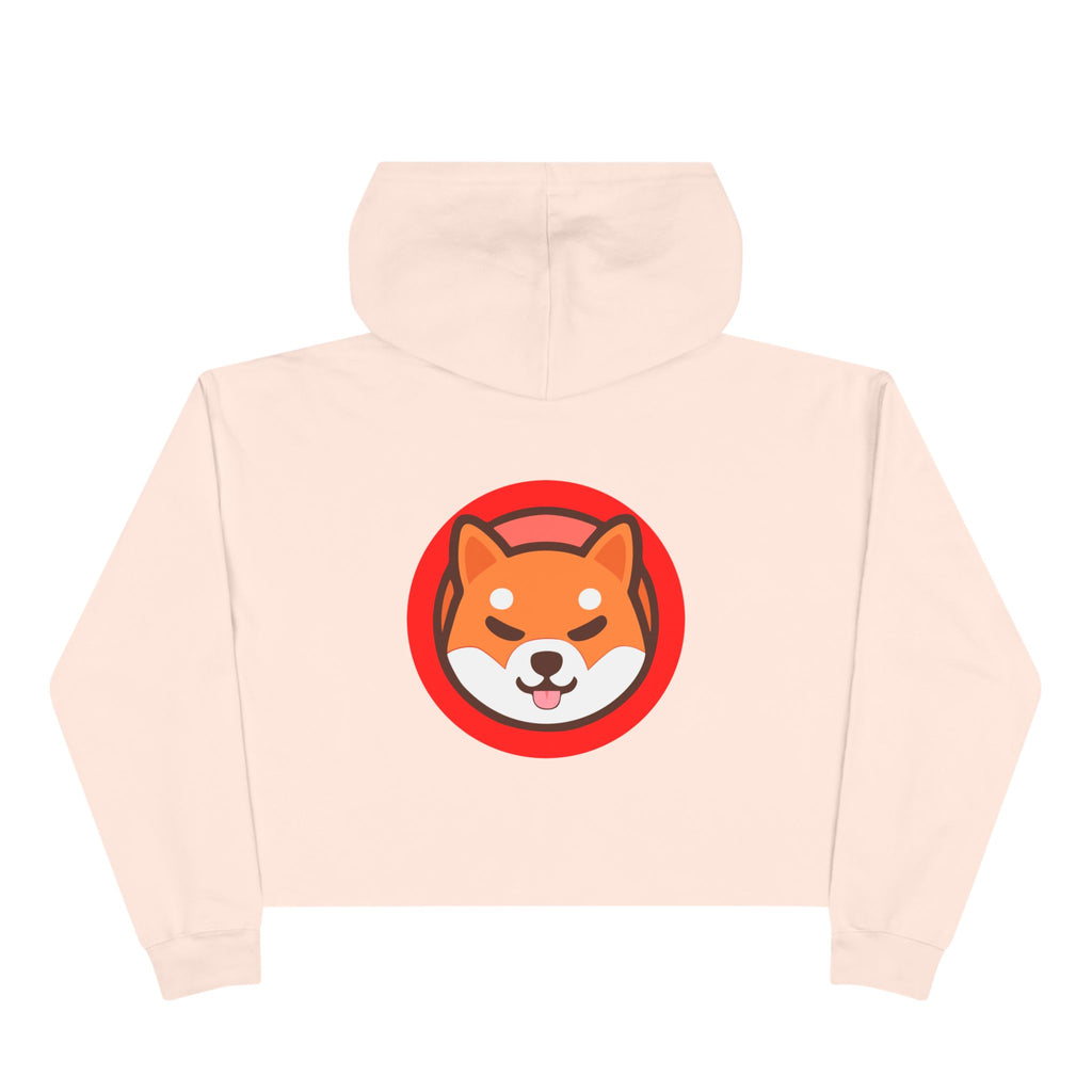 Official SHIC Crop Hoodie with SHIC Design, Trendy Sweatshirt for Crypto Lovers, Dog Lovers Gift, Perfect for Casual Days, Festival Wear