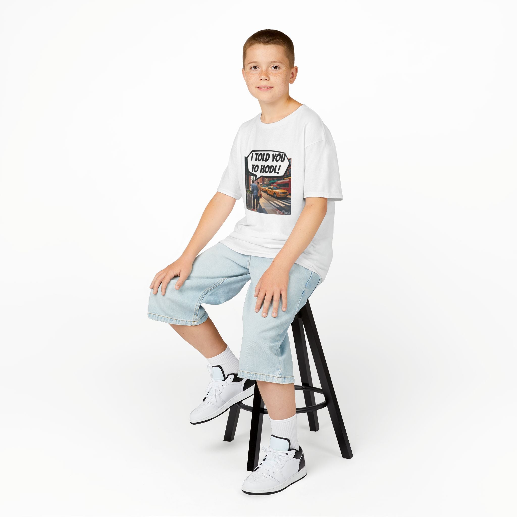 Bits Please Tee, Quirky T-Shirt for Crypto Children