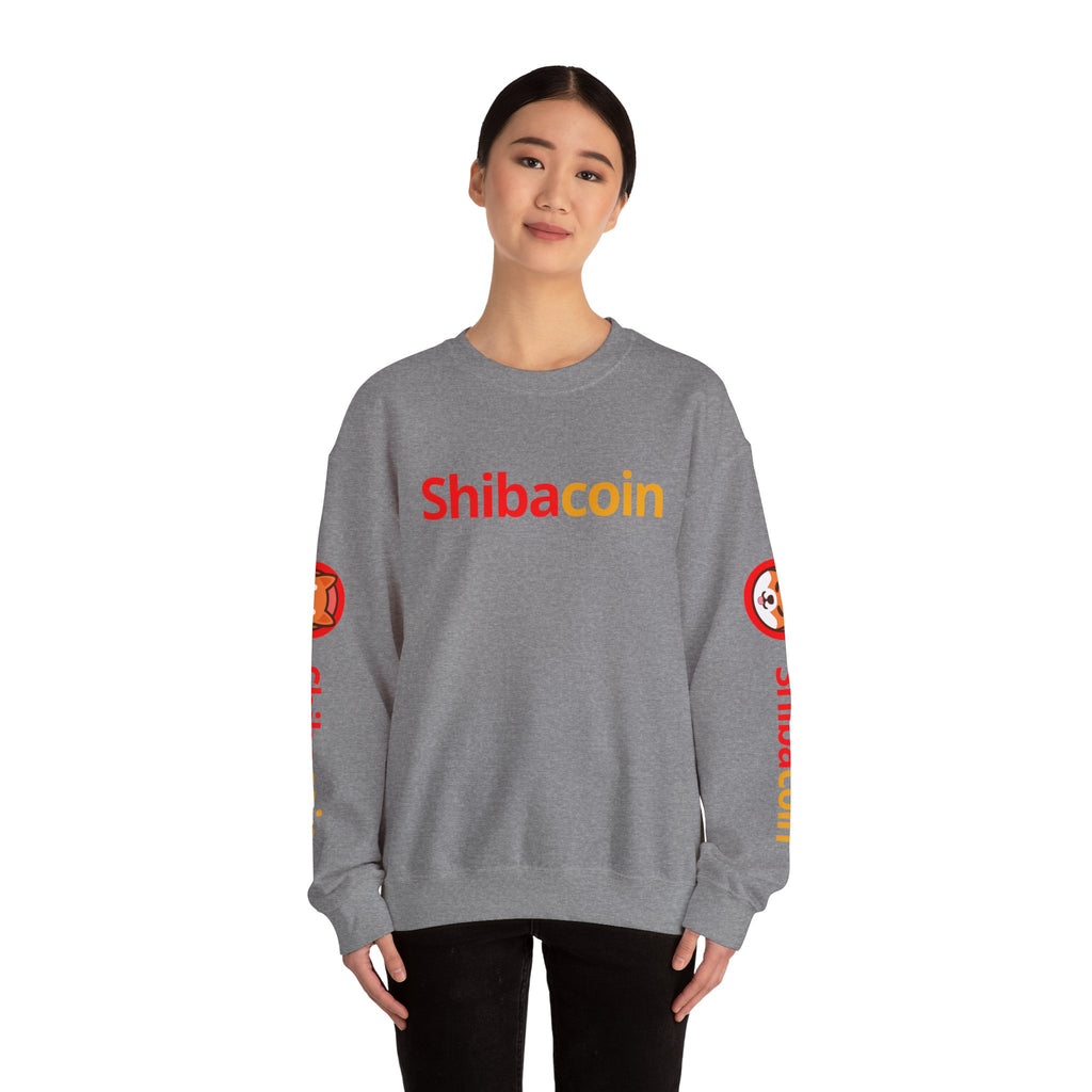 Shibacoin Sweatshirt, Unisex Crewneck, Cozy Gift, Trendy Fashion, Dog Lover Gift, Perfect for Holidays
