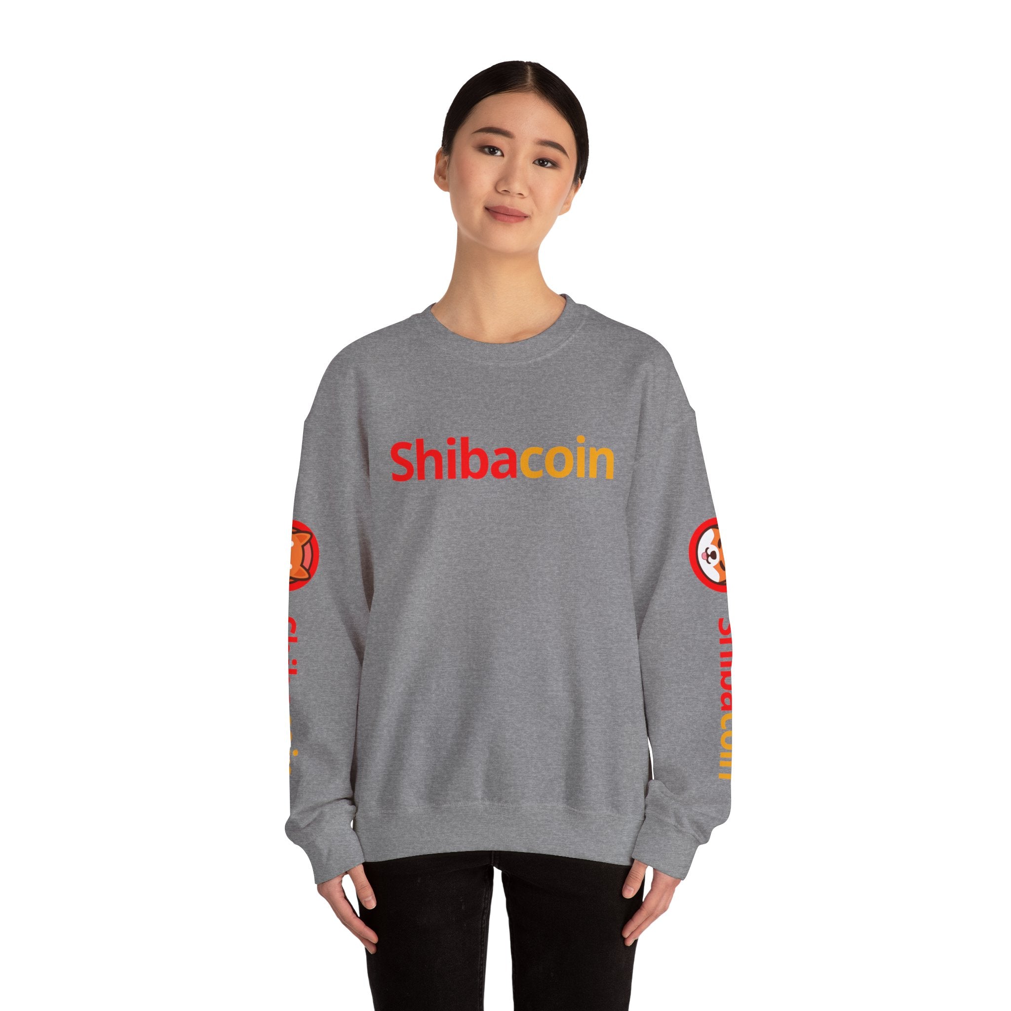 Shibacoin Sweatshirt, Unisex Crewneck, Cozy Gift, Trendy Fashion, Dog Lover Gift, Perfect for Holidays