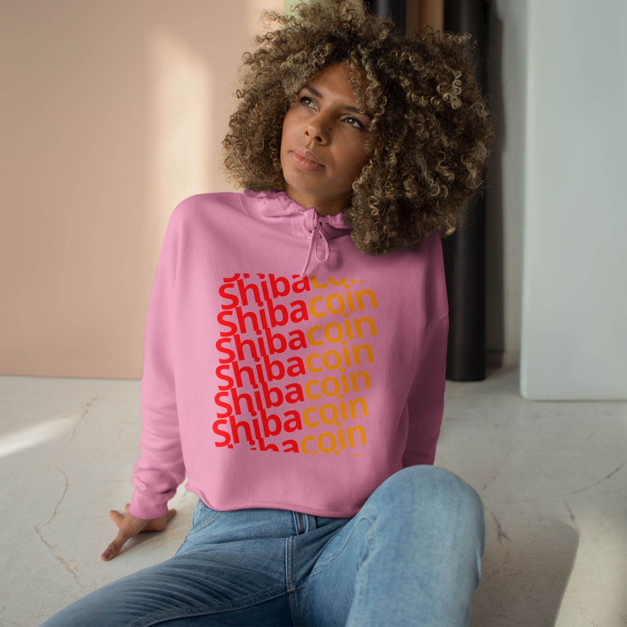 Official SHIC Crop Hoodie with SHIC Design, Trendy Sweatshirt for Crypto Lovers, Dog Lovers Gift, Perfect for Casual Days, Festival Wear