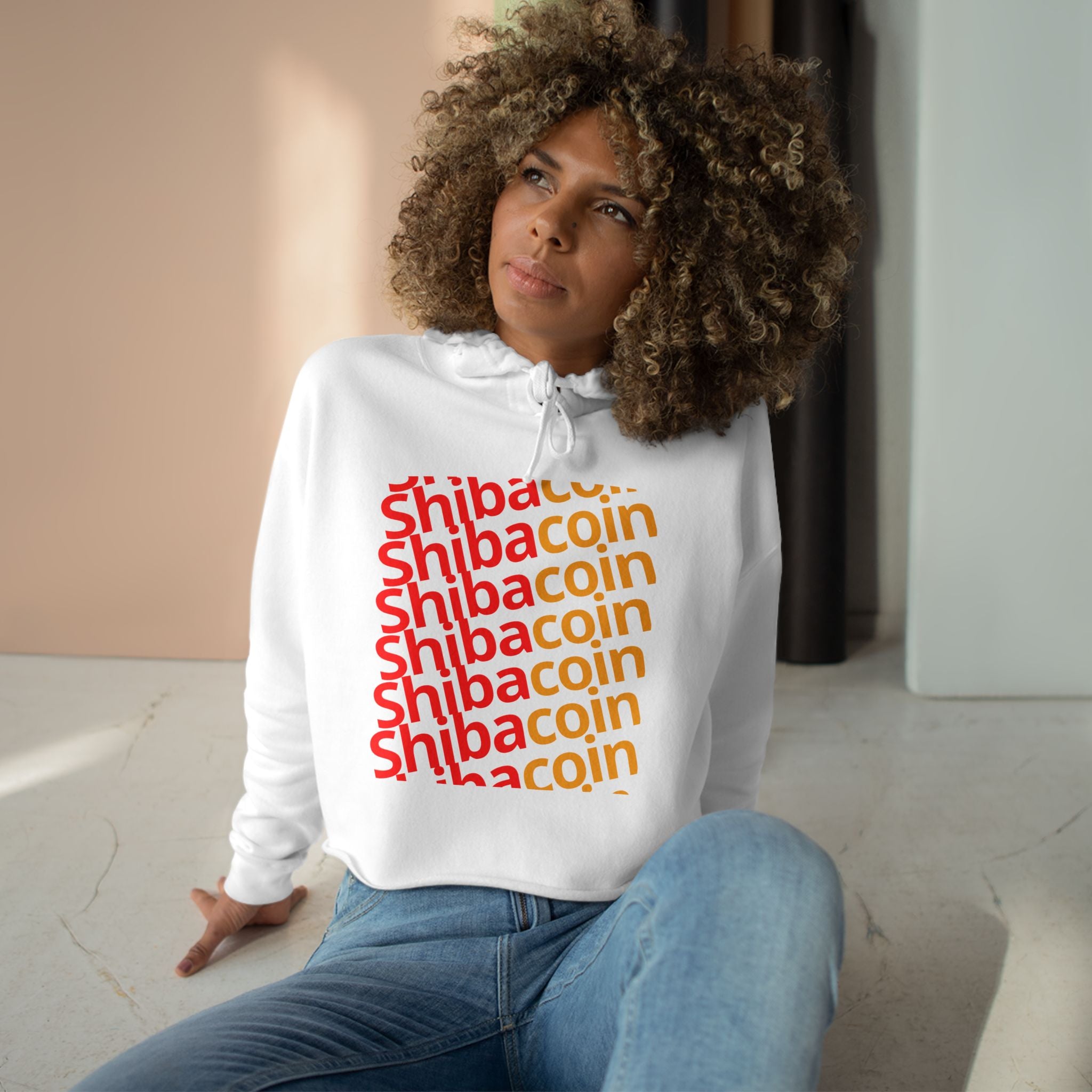 Official SHIC Crop Hoodie with SHIC Design, Trendy Sweatshirt for Crypto Lovers, Dog Lovers Gift, Perfect for Casual Days, Festival Wear