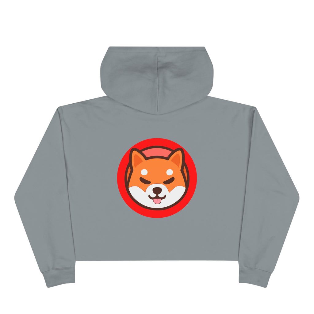 Official SHIC Crop Hoodie with SHIC Design, Trendy Sweatshirt for Crypto Lovers, Dog Lovers Gift, Perfect for Casual Days, Festival Wear