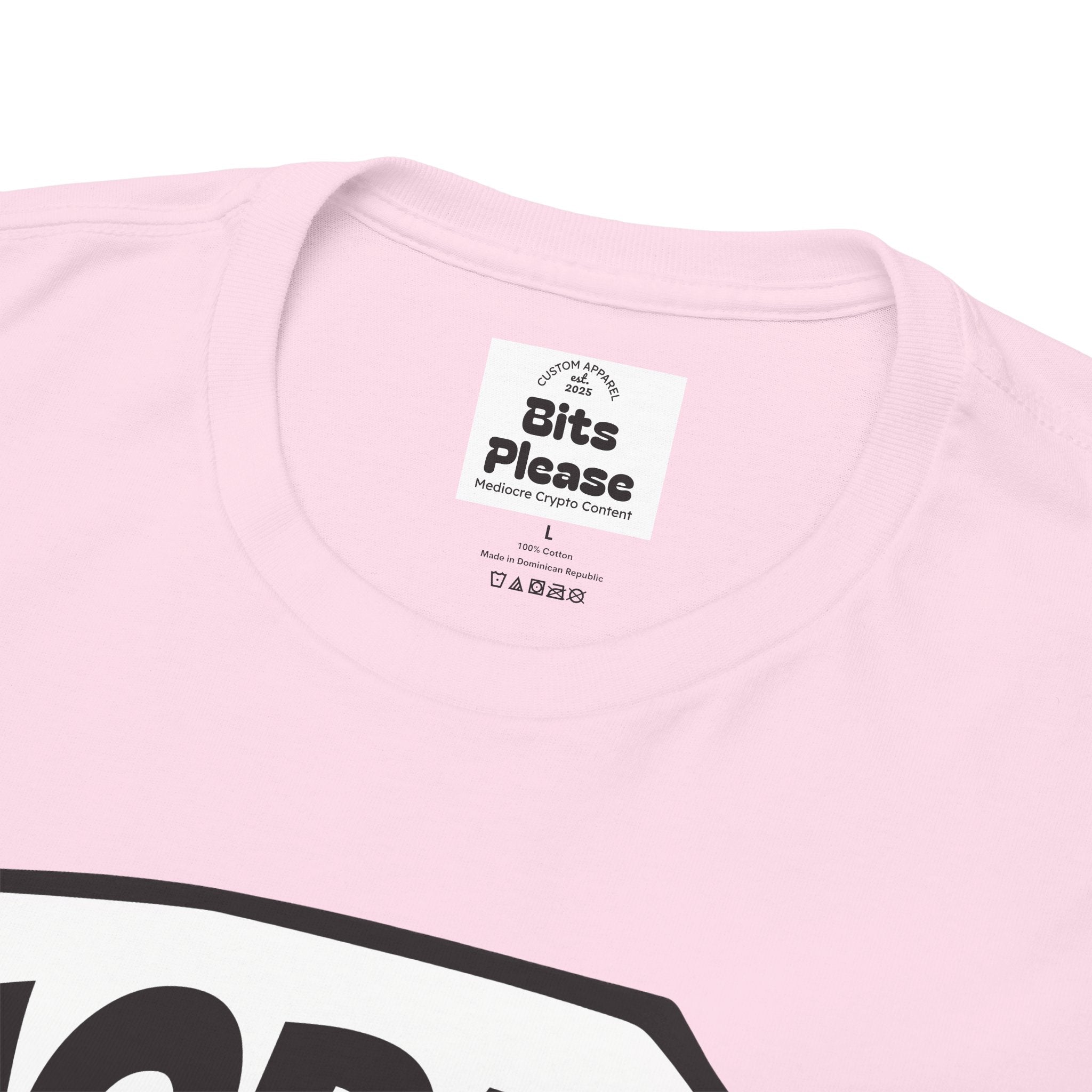 Bits Please HODL Collection, Heavy Cotton Tee, Unisex