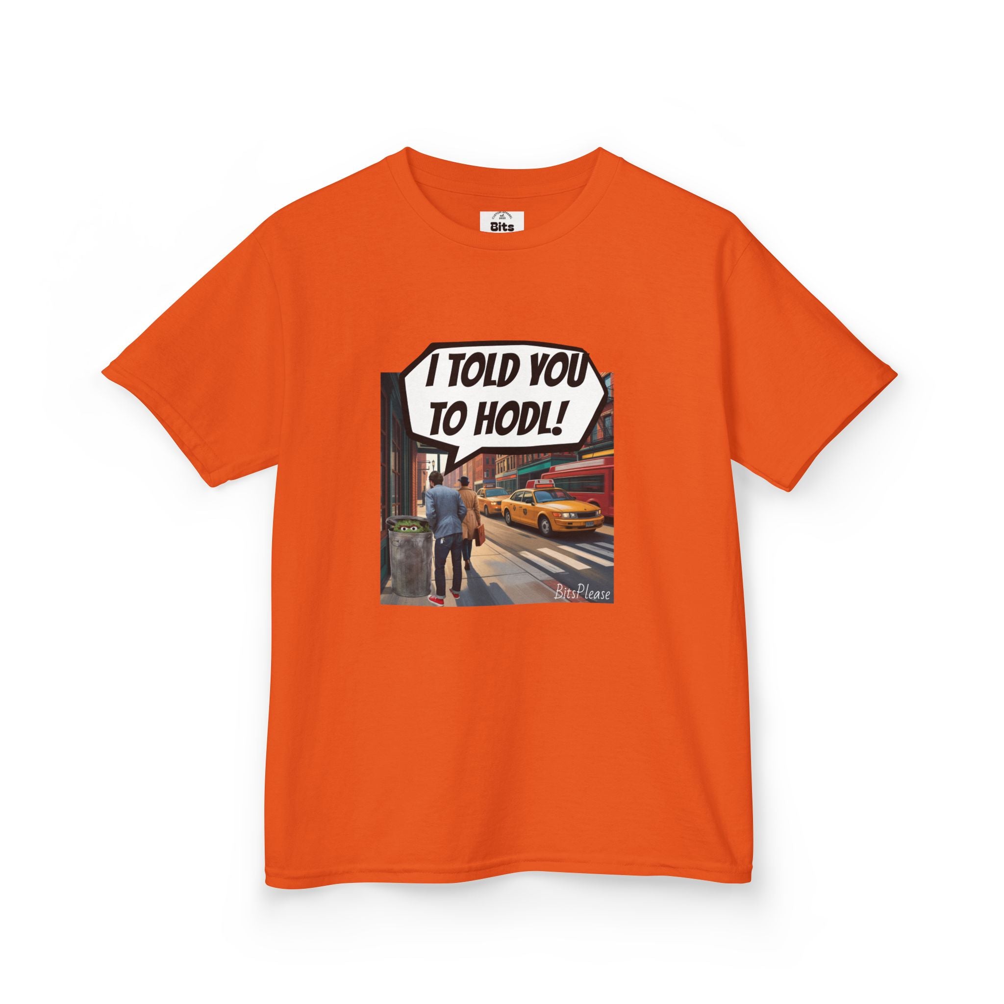 Bits Please Tee, Quirky T-Shirt for Crypto Children