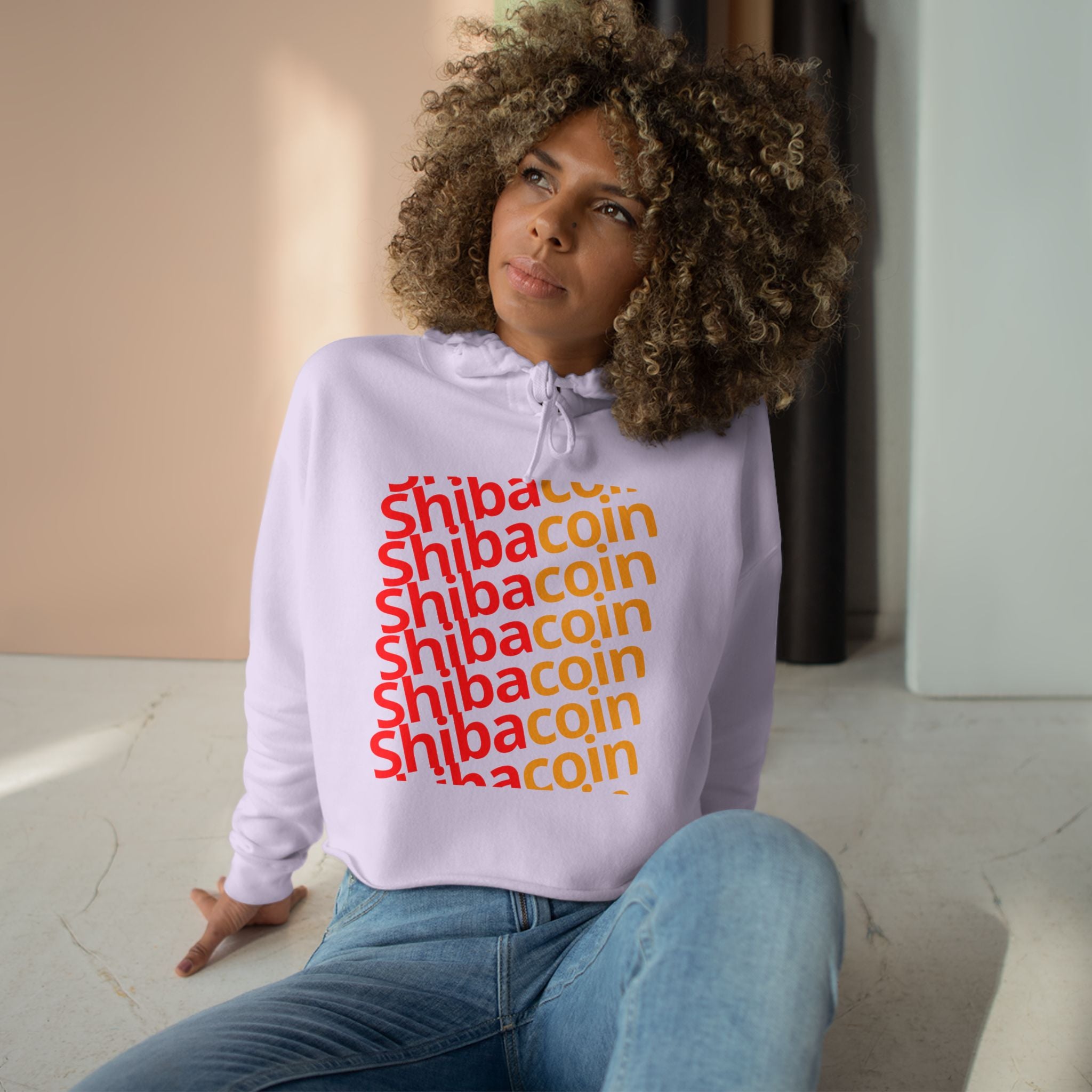 Official SHIC Crop Hoodie with SHIC Design, Trendy Sweatshirt for Crypto Lovers, Dog Lovers Gift, Perfect for Casual Days, Festival Wear