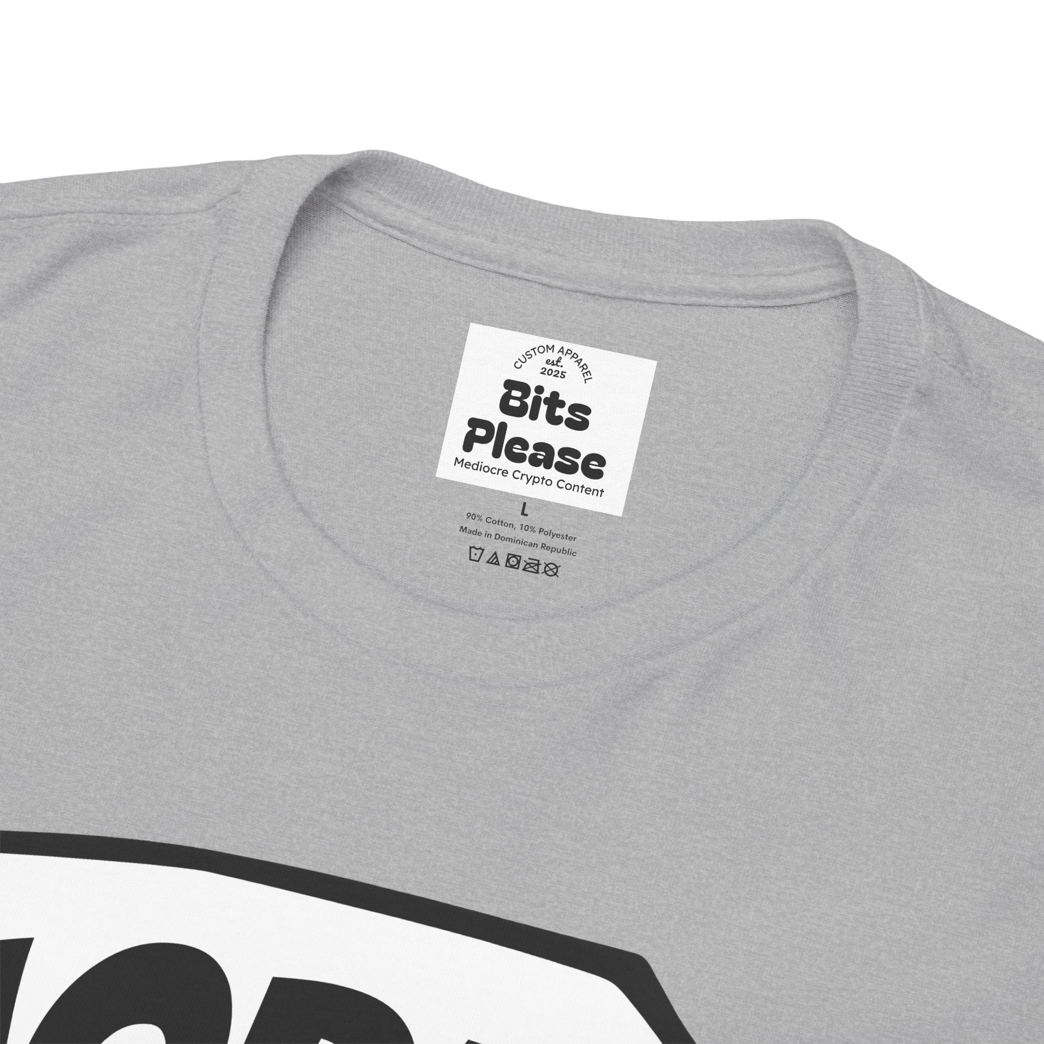 Bits Please HODL Collection, Heavy Cotton Tee, Unisex