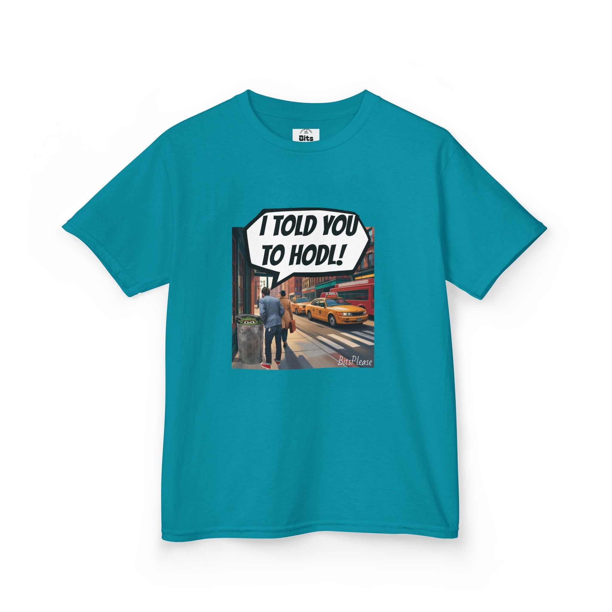 Bits Please Tee, Quirky T-Shirt for Crypto Children