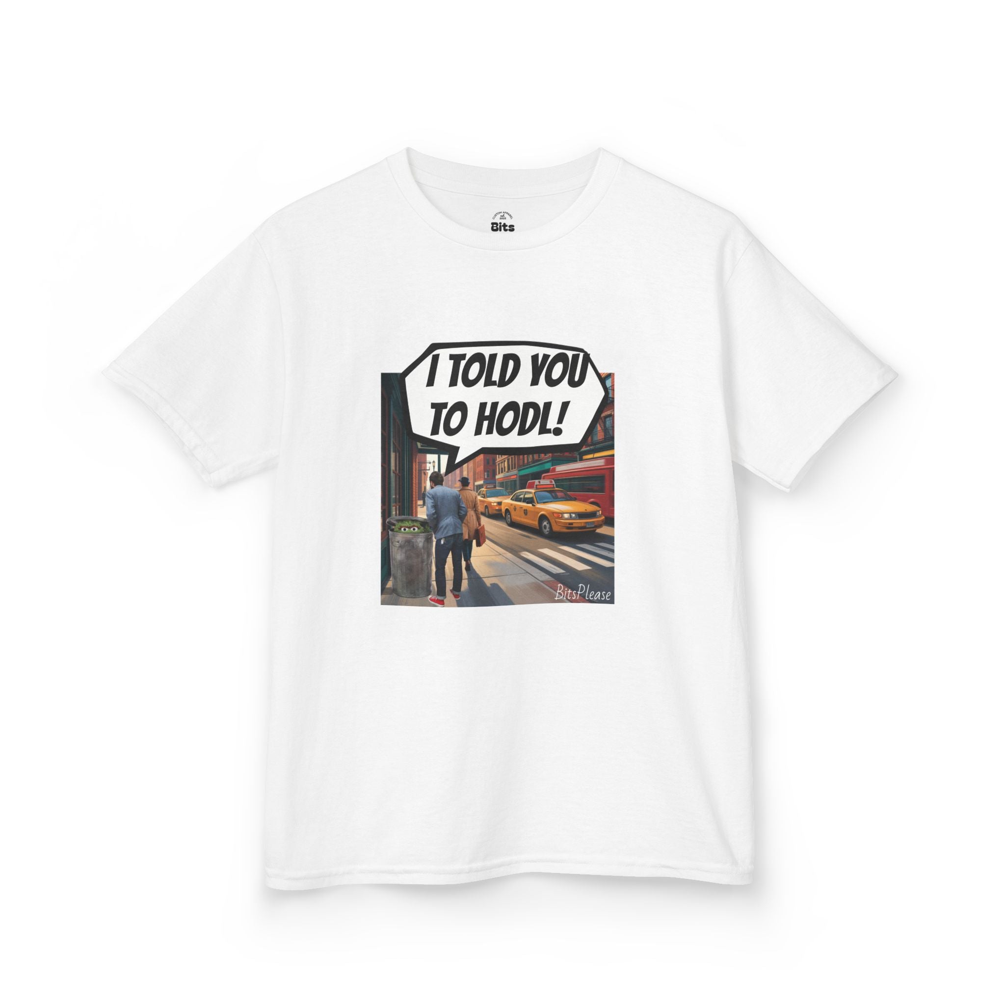 Bits Please Tee, Quirky T-Shirt for Crypto Children