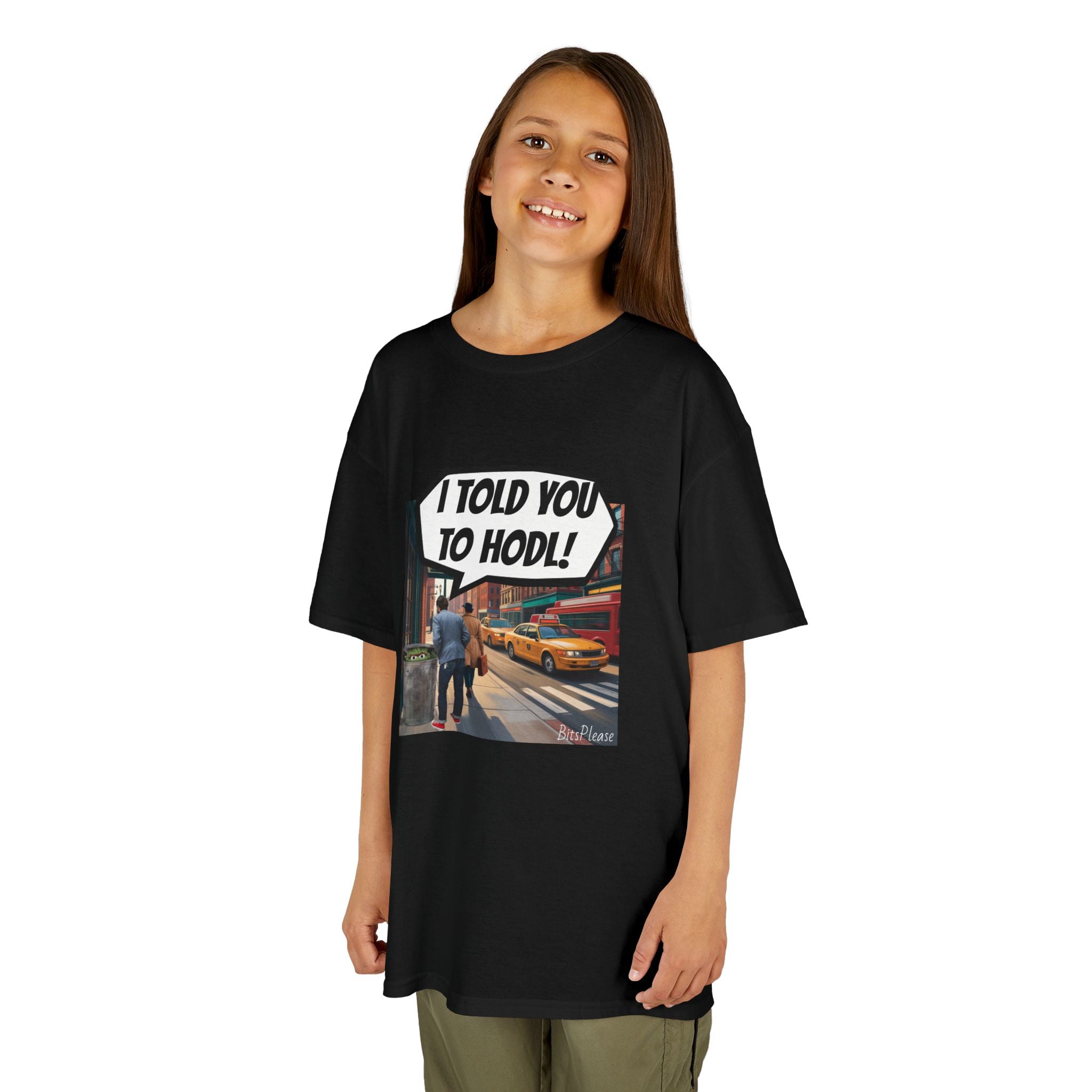 Bits Please Tee, Quirky T-Shirt for Crypto Children